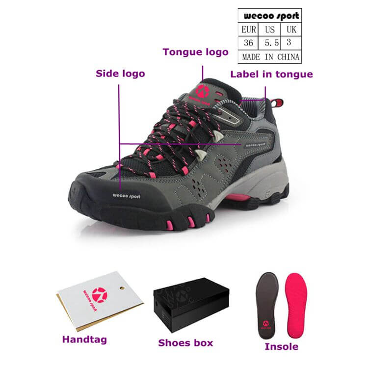 custom logo hiking boot shoes